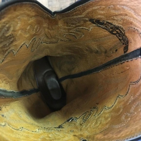 Lucchese 2000 T3130R4 Classic Black Cowboy Boots Mens 8 D - Picture 10 of 12